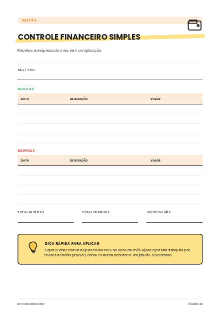 Página real: Controle Financeiro